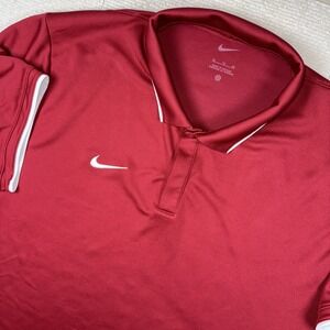 Oklahoma Sooners Nike Polo Dri Fit Mens XL Red Oklahoma University "OU X Golf"